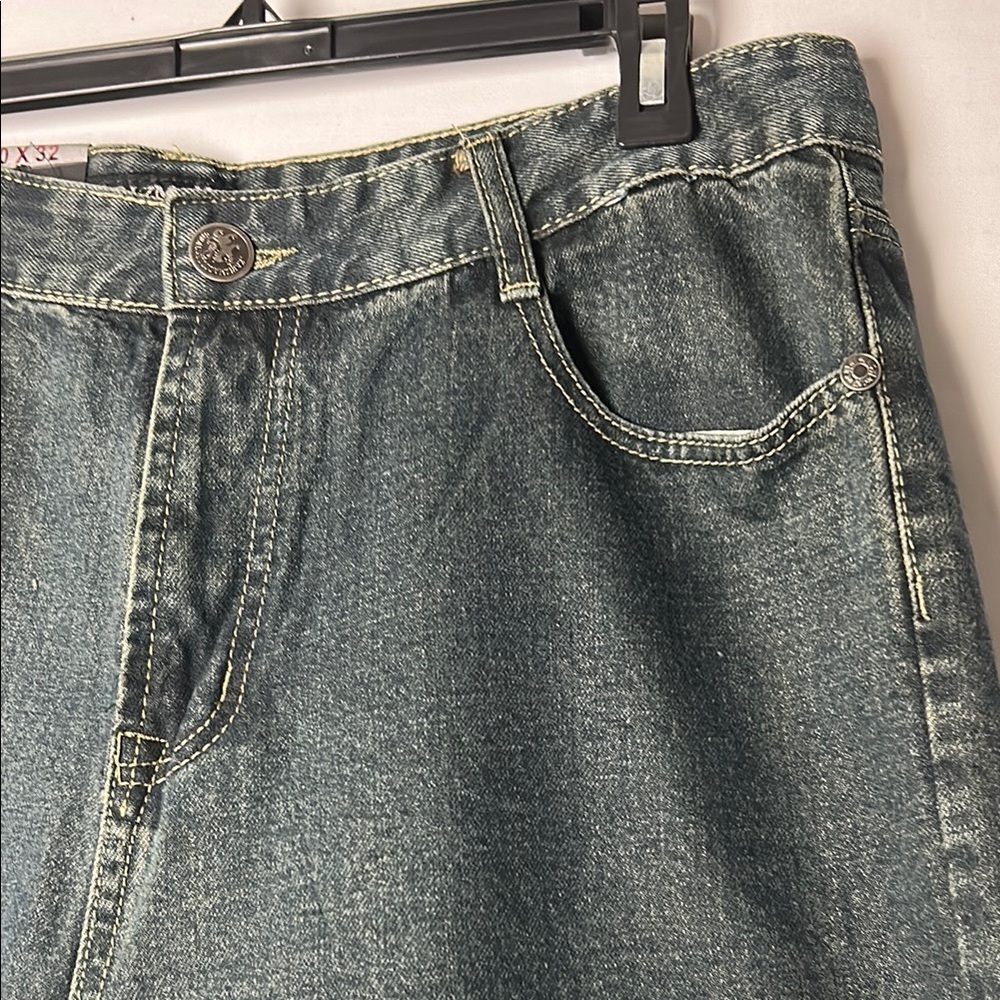 Karizma Collections Men's Jeans Size 40/32 Vintage Blue Wash - Picture 3 of 9